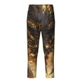 thumbnail image 1 of Hirioo Cool Black Gold Dragon for Teenagers' Pajama Pants Womens Lounge Pants with Pockets Pj Bottoms Pants for Men-XS(5-6), 1 of 6