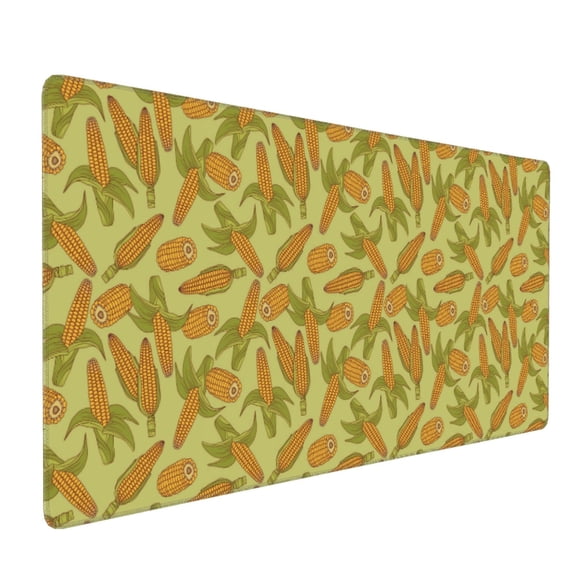 Hirioo Corn for Mouse Pad ,Anti-Slip Base, Durable Stitched Edges, Perfect for Gaming, Office, and Home Use,16x35.5in