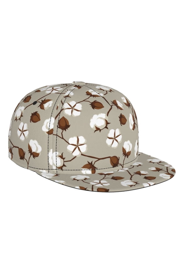 Cotton Tree for Baseball Cap Men Cap Flat Brim for Men Women Teens Adjustable Baseball Cap