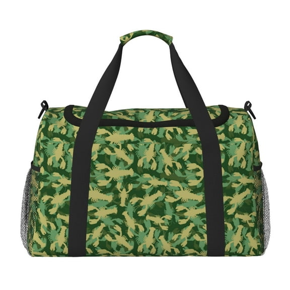 Hirioo Crayfish Army Hand Travel Bag for Men Women,Durable and Spacious Travel Bag with Multiple Pockets for Work, Travel, Weekend Getaways