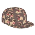 thumbnail image 1 of Hirioo Cut Pug for Baseball Cap Men Cap Flat Brim for Men Women Teens Adjustable Baseball Cap, 1 of 7