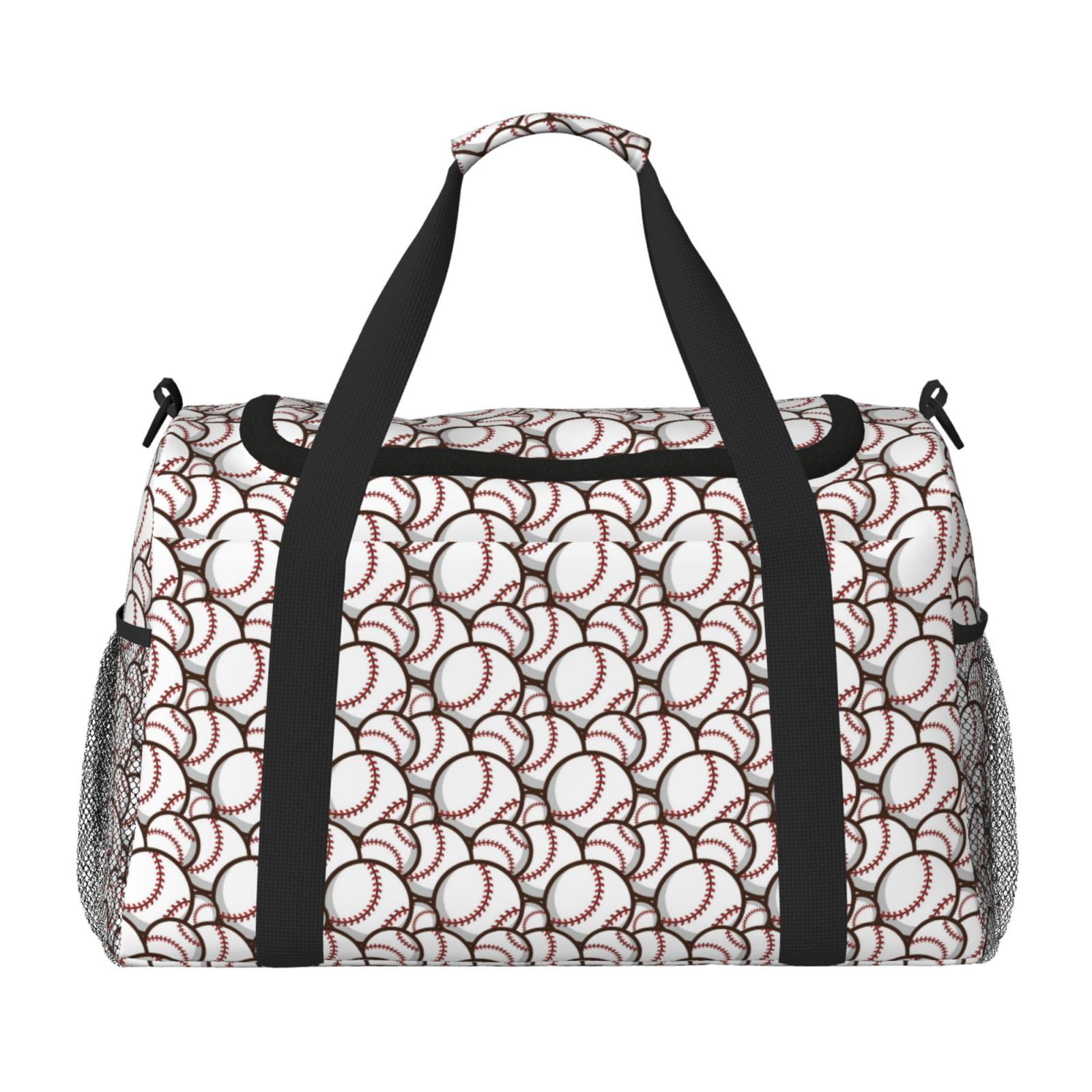 Hirioo Cute Baseball Hand Travel Bag for Men Women,Durable and Spacious Travel Bag with Multiple Pockets for Work, Travel, Weekend Getaways