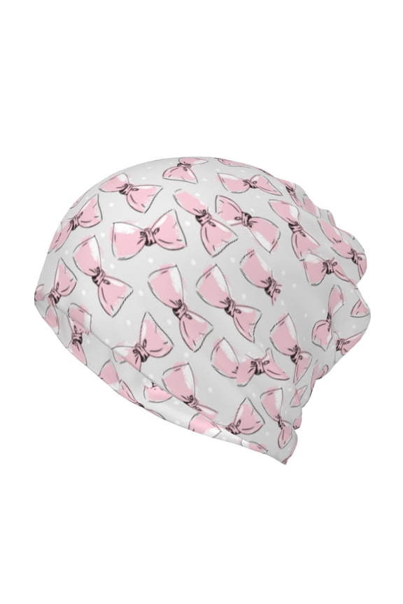 Cute Bow Tie for Multifunction Beanie Hat for Men and Women Unisex for Winter Sports, Outdoor Activities, and Daily Wear