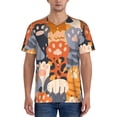 thumbnail image 1 of Hirioo Cute Cat Paw for Men's Baseball T-shirt Shirts Short Sleeve Casual Summer Button Stretch T Shirts,Size S-4XL-XX-Large, 1 of 7