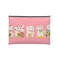 thumbnail image 1 of Hirioo Cute Cat for Paper Reusable Cosmetic Bag Zipper Encouragement Travel Pouch Toiletry Bag for Women Girls, 1 of 7