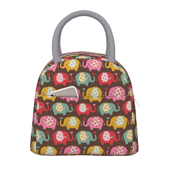 Hirioo Cute Elephants for Eco-friendly Lunch Box,Leakproof Lunch Box for School, Work, Travel, and Picnics,Perfect for Meal Prep