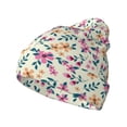 thumbnail image 1 of Hirioo Cute Flower for Men's Knit Cuffed Beanie for Outdoor Activities Unisex, 1 of 6