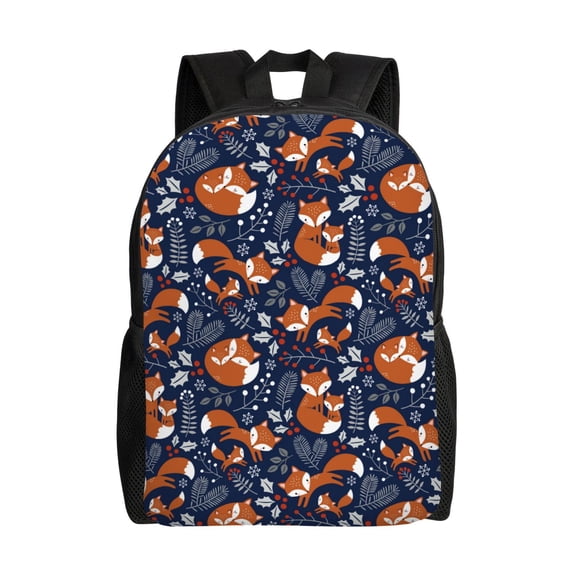 Hirioo Cute Foxes for Travel Backpack for Women Men, Lightweight and Durable,Gift for Weekender, College, Work,and Outdoor Activities