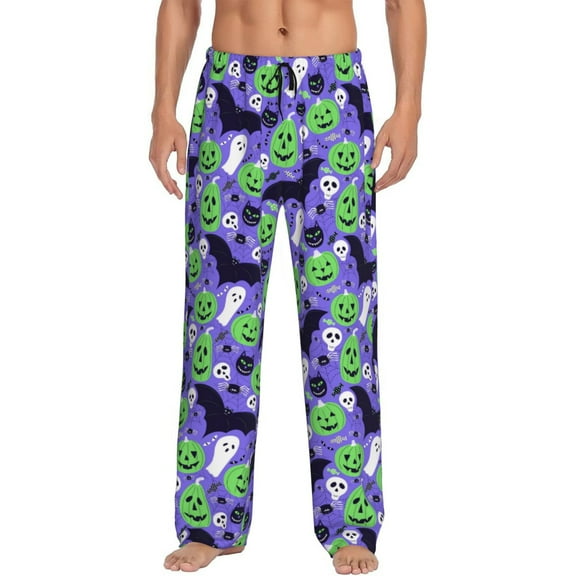 Hirioo Cute Halloween for Women's PJ Pajama Pants Sleep Pants Women's Home Trousers with Pockets,S-3XL-Large