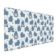 thumbnail image 1 of Hirioo Cute Hippos for Mouse Pad ,Anti-Slip Base, Durable Stitched Edges, Perfect for Gaming, Office, and Home Use,16x35.5in, 1 of 9