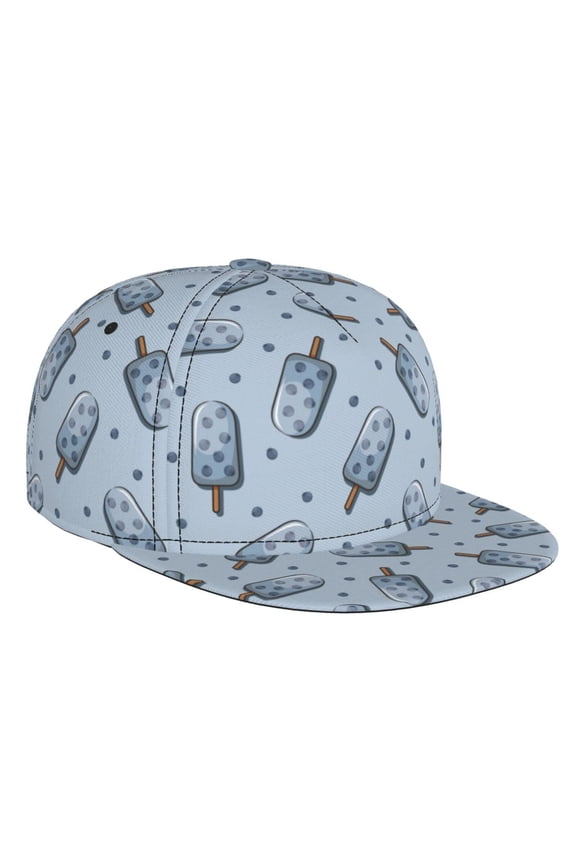 Cute Ice Cream for Baseball Cap Men Cap Flat Brim for Men Women Teens Adjustable Baseball Cap