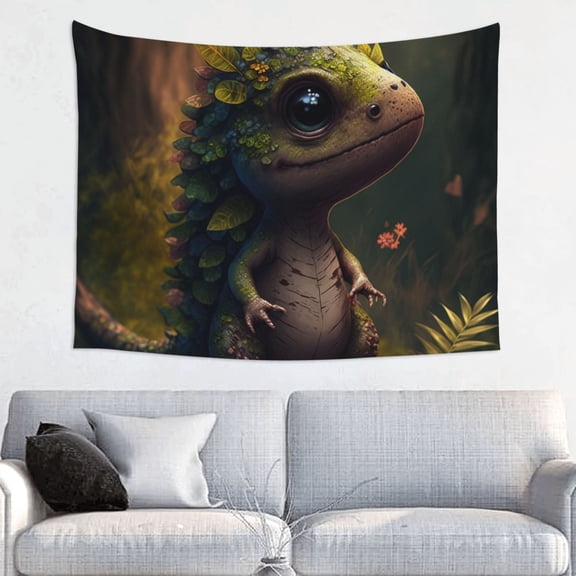 Hirioo Cute Leaf Animal Print Tapestry Lightweight Fabric for Bedroom Aesthetic Home Wall Dorm Dcor Living Room Decor 29x37 Inch