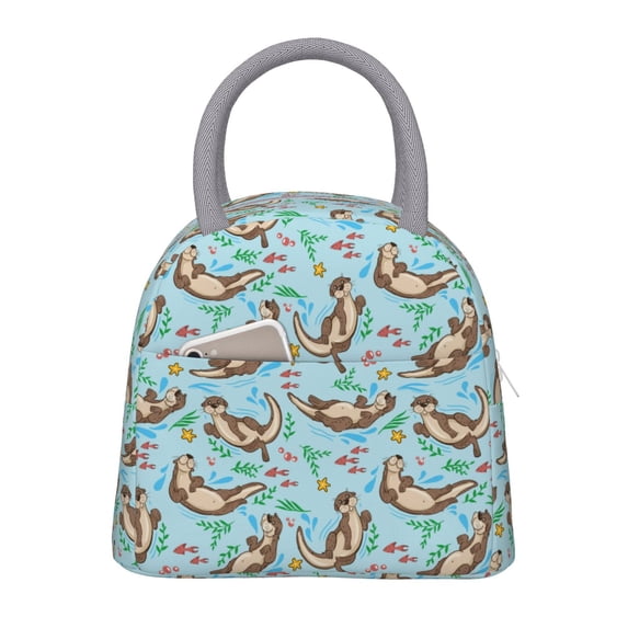 Hirioo Cute Otters for Eco-friendly Lunch Box,Leakproof Lunch Box for School, Work, Travel, and Picnics,Perfect for Meal Prep