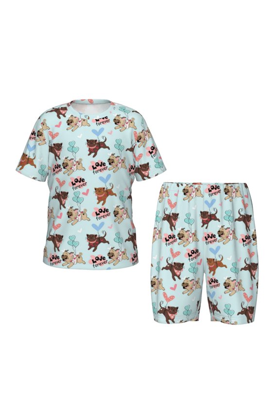 Cute Pug Dogs Hirioo-Small