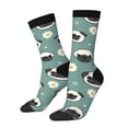 thumbnail image 1 of Hirioo Cute Puppy Pattern Adult Middle Tube Socks Breathable Sock Non-Pilling,Contrasting Color Design, 1 of 6