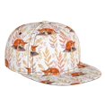 thumbnail image 1 of Hirioo Cute Sleepy Fox for Baseball Cap Men Cap Flat Brim for Men Women Teens Adjustable Baseball Cap, 1 of 7