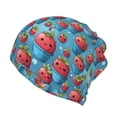 thumbnail image 1 of Hirioo Cute Strawberry Flower Pot for Multifunction Beanie Hat for Men and Women Unisex for Winter Sports, Outdoor Activities, and Daily Wear, 1 of 8