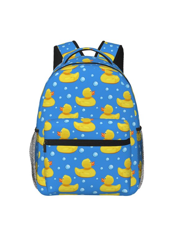 Cute Yellow Rubber Ducks Print Laptop Backpack Lightweight Casual Travel Daypack for College Workplace Travel