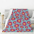 thumbnail image 1 of Hirioo Daisies Flowers for Flannel Blanket, Cozy and Warm Throw for Bed or Couch ,Perfect for All Seasons-60"x50", 1 of 6