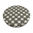 thumbnail image 1 of Hirioo Daisy Plaid Black for Round Bar Stool Seat Covers Washable Stool Cushion Slipcover Elastic Bar Chair Covers for 12-14 Inch Chair-13 inch, 1 of 7