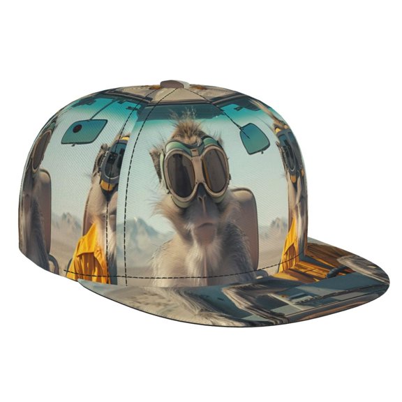 Hirioo Desert Monkeys Drive for Baseball Cap Men Cap Flat Brim for Men Women Teens Adjustable Baseball Cap