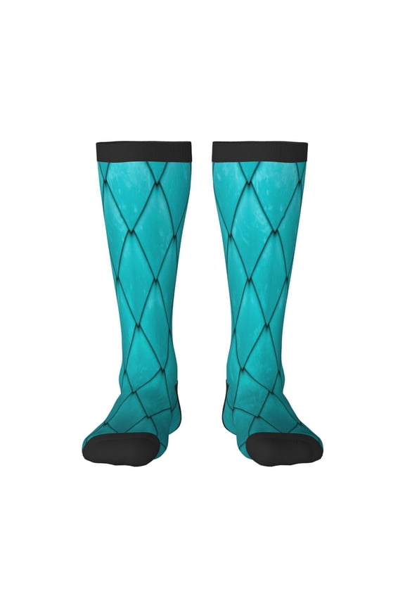 Hirioo Diamond Shaped for Adult Stockings Breathable Sock Non-Pilling,Contrasting Color Design