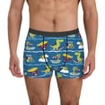 thumbnail image 1 of Hirioo Dinosaur on the Beach Vacation for Men's Boxer Briefs Men Cotton Underwear Boxer Briefs Panties-Large, 1 of 5