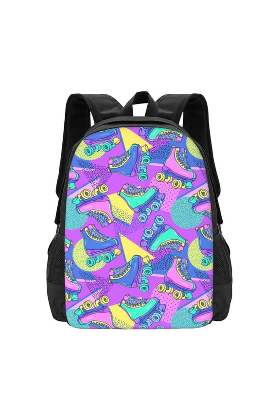 Disco Roller Skates for Minimalist Backpack Large Capacity Backpack Travel Backpack For School