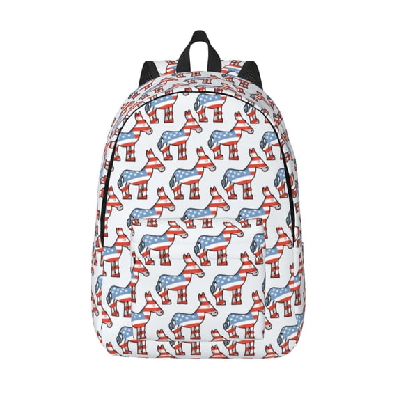 Hirioo Donkey Canvas Backpack, Durable Travel Backpack with Multiple Compartments,Large Capacity, Backpack for School, Hiking, Work