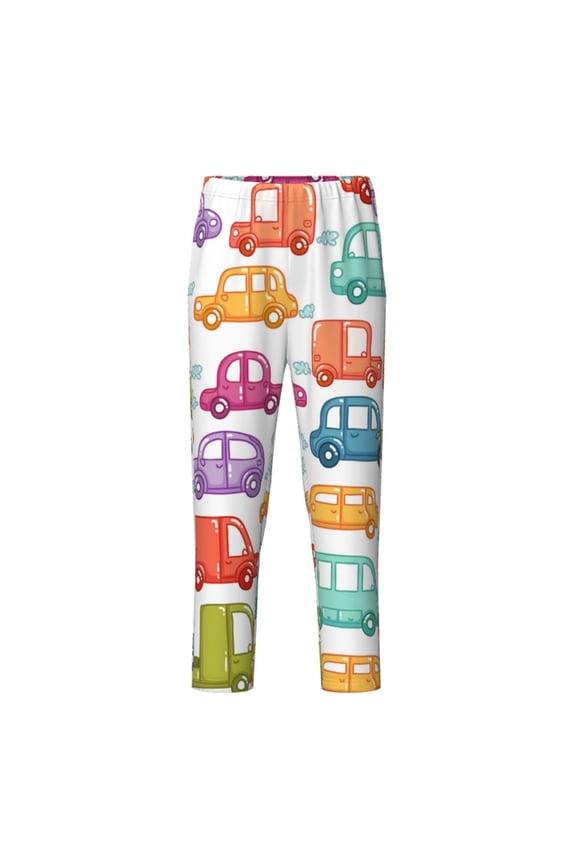 Doodle Cars for Teenagers' Pajama Pants Womens Lounge Pants with Pockets Pj Bottoms Pants for Men-Small