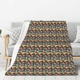 thumbnail image 1 of Hirioo Doodle Food for Flannel Blanket, Cozy and Warm Throw for Bed or Couch ,Perfect for All Seasons-40"x30", 1 of 6