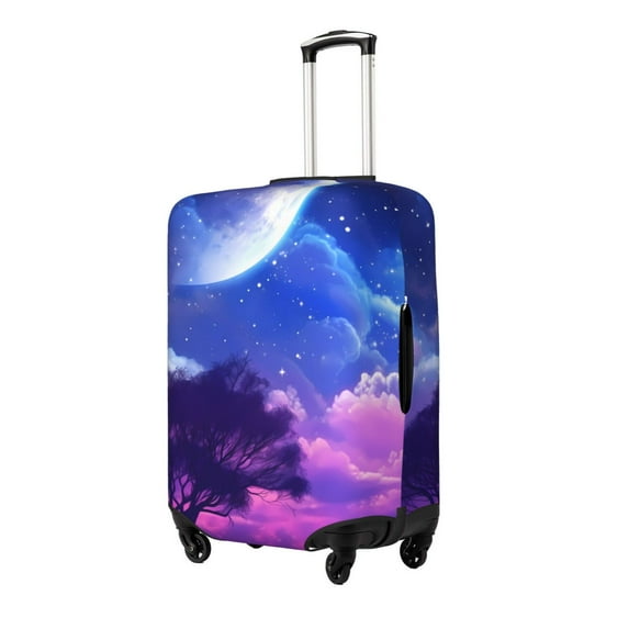Hirioo Dreamy Colorful Starry Sky for Elasticity Suitcase Cover (No luggage Included) Durable Luggage Protector Fits 18-32 Inch Luggage-Medium