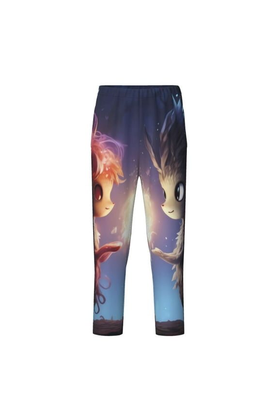 Dreamy Forest Elf for Teenagers' Pajama Pants Womens Lounge Pants with Pockets Pj Bottoms Pants for Men-Large