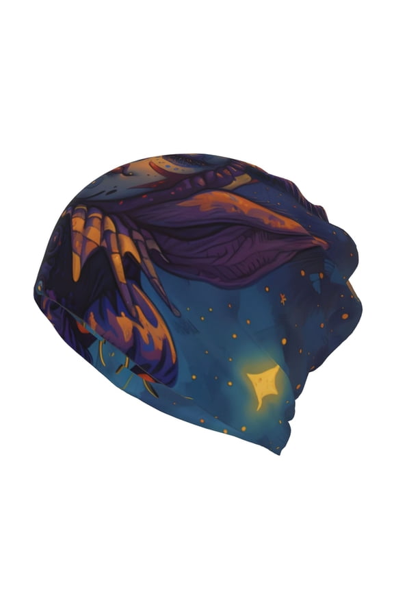 Dreamy Jester Under Stars for Multifunction Beanie Hat for Men and Women Unisex for Winter Sports, Outdoor Activities, and Daily Wear