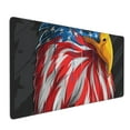 thumbnail image 1 of Hirioo Eagle Head With American Flag for Mouse Pad ,Anti-Slip Base, Durable Stitched Edges, Perfect for Gaming, Office, and Home Use,16x35.5in, 1 of 9