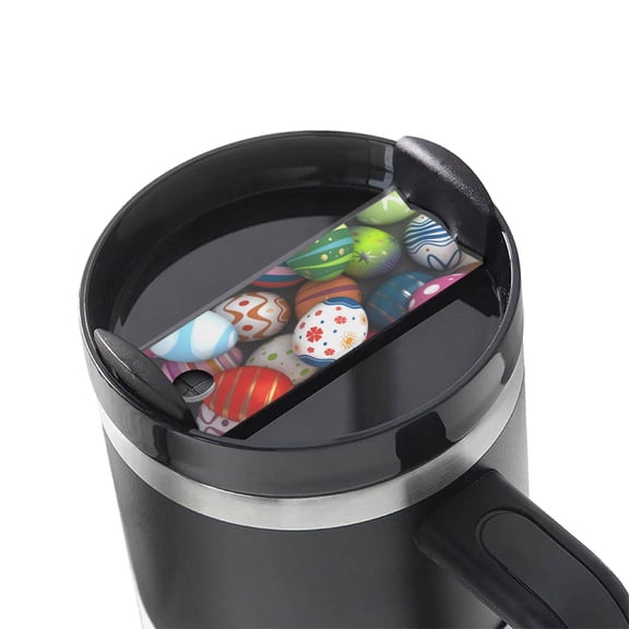 Hirioo Easter Egg for Stanley Cup Lid Nameplate Personalized Acrylic Nameplate Tumbler Lid Topper(30oz , 40oz)