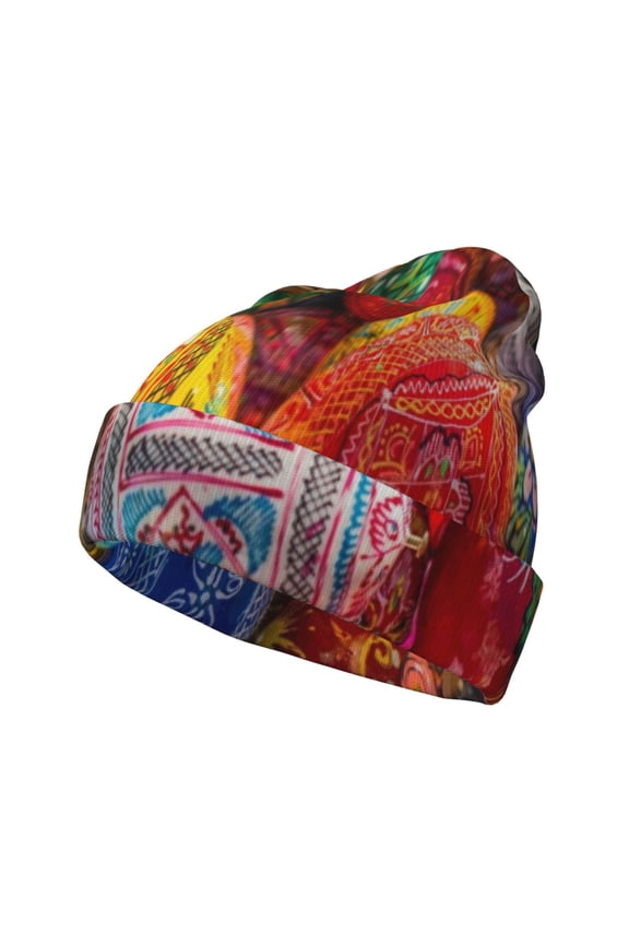 Easter Eggs for Men's Knit Cuffed Beanie for Outdoor Activities Unisex