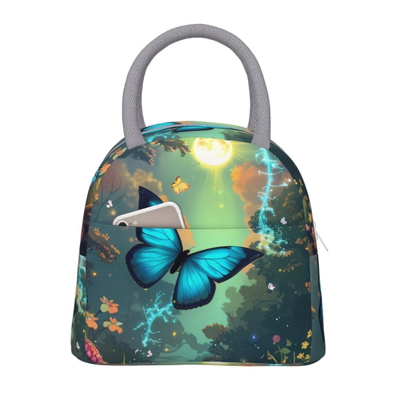 Hirioo Enchanted Forest Butterfly A for Eco-friendly Lunch Box,Leakproof Lunch Box for School, Work, Travel, and Picnics,Perfect for Meal Prep