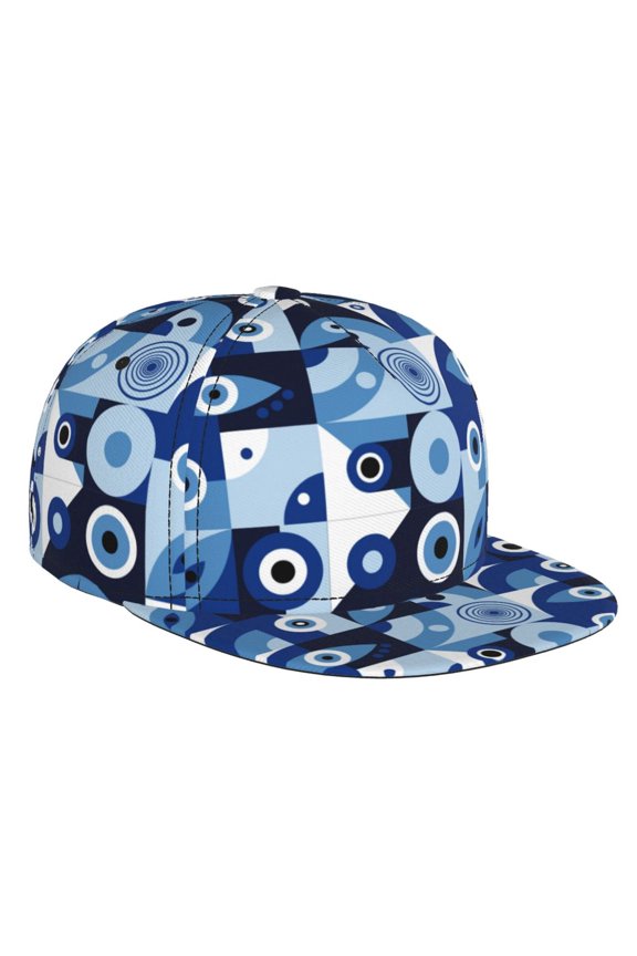 Evil Eye for Baseball Cap Men Cap Flat Brim for Men Women Teens Adjustable Baseball Cap