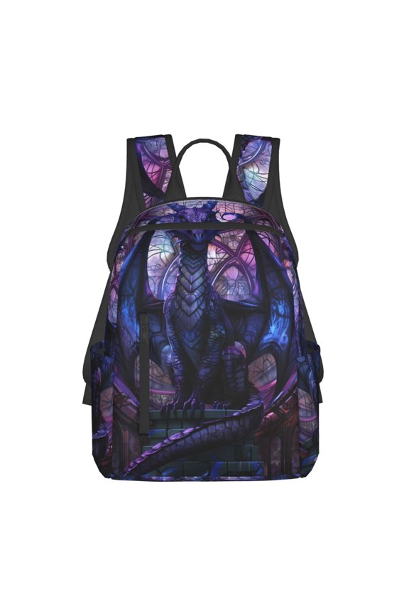 Fantasy Dragon In Cathedral for Lightweight Backpack, Durable and Comfortable, Ideal for Travel, School, Hiking, and Everyday Use