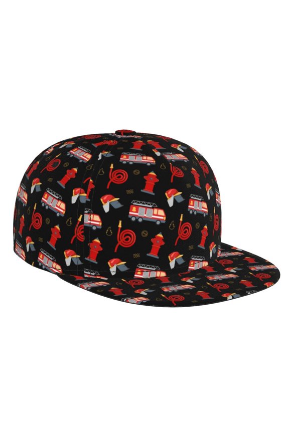 Fire Fighting for Baseball Cap Men Cap Flat Brim for Men Women Teens Adjustable Baseball Cap