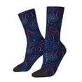 thumbnail image 1 of Hirioo Firework Pattern Adult Middle Tube Socks Breathable Sock Non-Pilling,Contrasting Color Design, 1 of 6