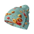 thumbnail image 1 of Hirioo Floating Colorful Cereal for Men's Knit Cuffed Beanie for Outdoor Activities Unisex, 1 of 6