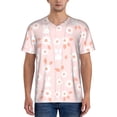 thumbnail image 1 of Hirioo Flower Rabbit for Men's Baseball T-shirt Shirts Short Sleeve Casual Summer Button Stretch T Shirts,Size S-4XL-X-Large, 1 of 7