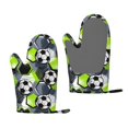 thumbnail image 1 of Hirioo Football for Silicone Oven Mitts for BBQ, Baking, Cooking, Set of 2, Heat Resistant 260℃, Non-Slip Kitchen Essentials, 1 of 6
