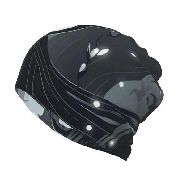 Hirioo Forest Black Ghost Warrior for Multifunction Beanie Hat for Men and Women Unisex for Winter Sports, Outdoor Activities, and Daily Wear