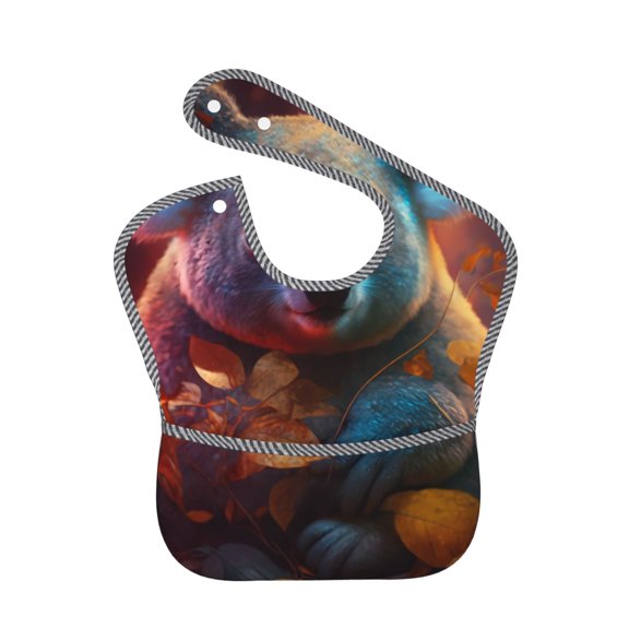 Hirioo Forest Koala for Baby Waterproof Pocket Bib Adjustable Closed for Babies Toddlers with Large Pocket 6-24Months
