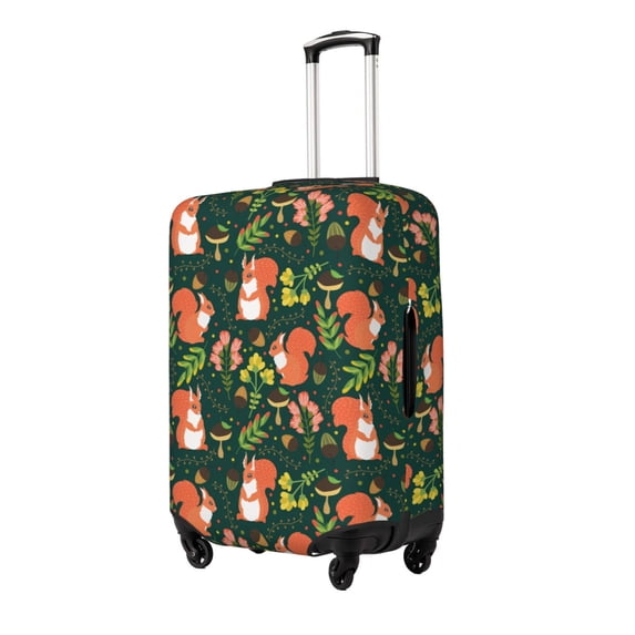 Hirioo Forest Squirrel for Elasticity Suitcase Cover (No luggage Included) Durable Luggage Protector Fits 18-32 Inch Luggage-X-Large