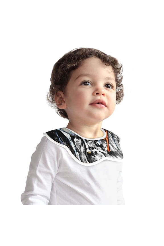 Four Running Horses for Baby Cotton Petal Bib Drool Bibs for Baby Boy Unisex