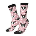 thumbnail image 1 of Hirioo French Bulldog Pattern Adult Middle Tube Socks Breathable Sock Non-Pilling,Contrasting Color Design, 1 of 6